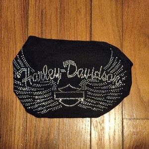 Harley-Davidson Black Clutch with Rhinestones
